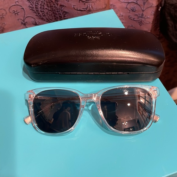 EUC Coach clear frame sunglasses with case - Picture 1 of 10